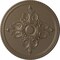 Ekena Millwork Milton Ceiling Medallion (Fits Canopies up to 7 7/8"), Hand-Painted Warm Silver, 40 5/8"OD x 1 3/4"P CM40MIWSS - alternate 1